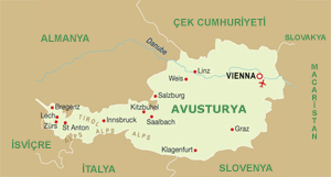 avusturya haritası